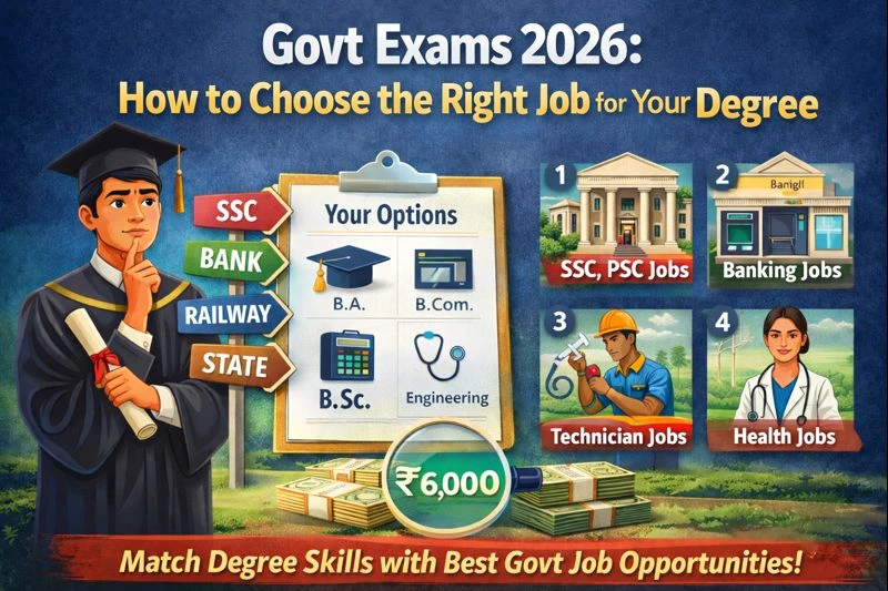 Govt Exams 2026: How to Choose the Right Job for Your Degree
