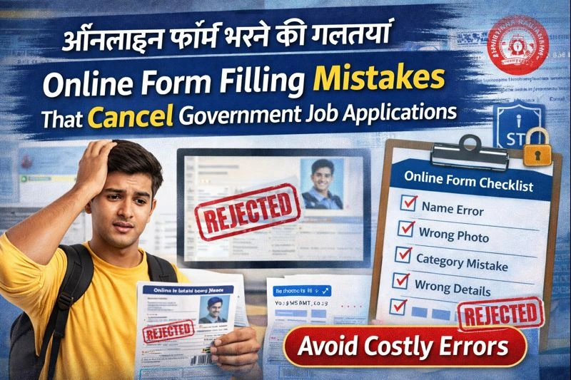 Online Form Filling Mistakes Every Govt Job Aspirant Must Avoid