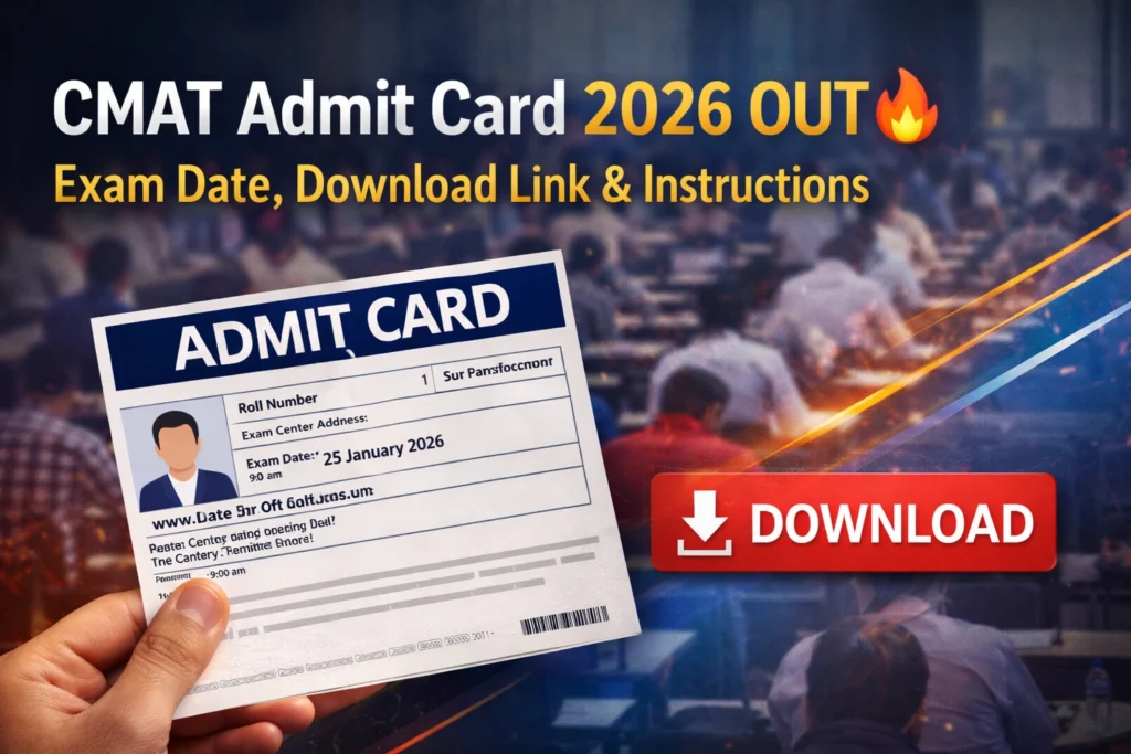 CMAT Admit Card 2026 Released – Direct Download Link Available