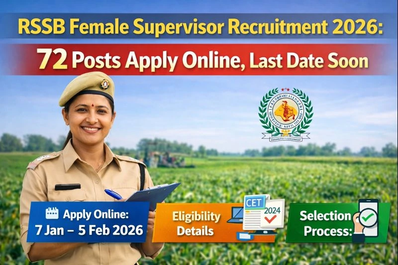 RSSB Female Supervisor Recruitment 2026: 72 Posts Apply Online, Last Date Soon
