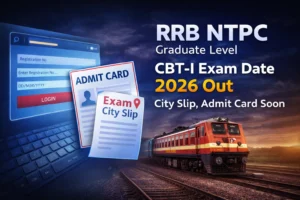 RRB NTPC Graduate Level CBT-I Exam Date 2026 Out – City Slip, Admit Card Soon