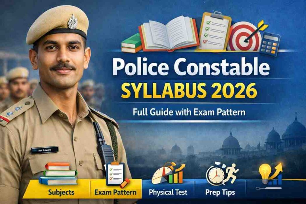 Police Constable Syllabus 2026 Full Guide with Exam Pattern
