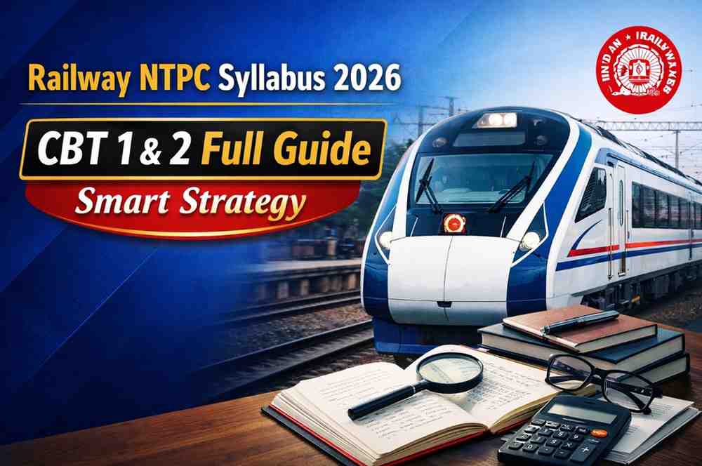 Railway NTPC Syllabus 2026: CBT 1 & 2 Full Guide Smart Strategy