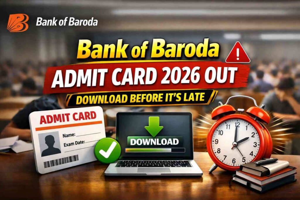 Bank of Baroda Office Assistant Mains Admit Card 2026 Download