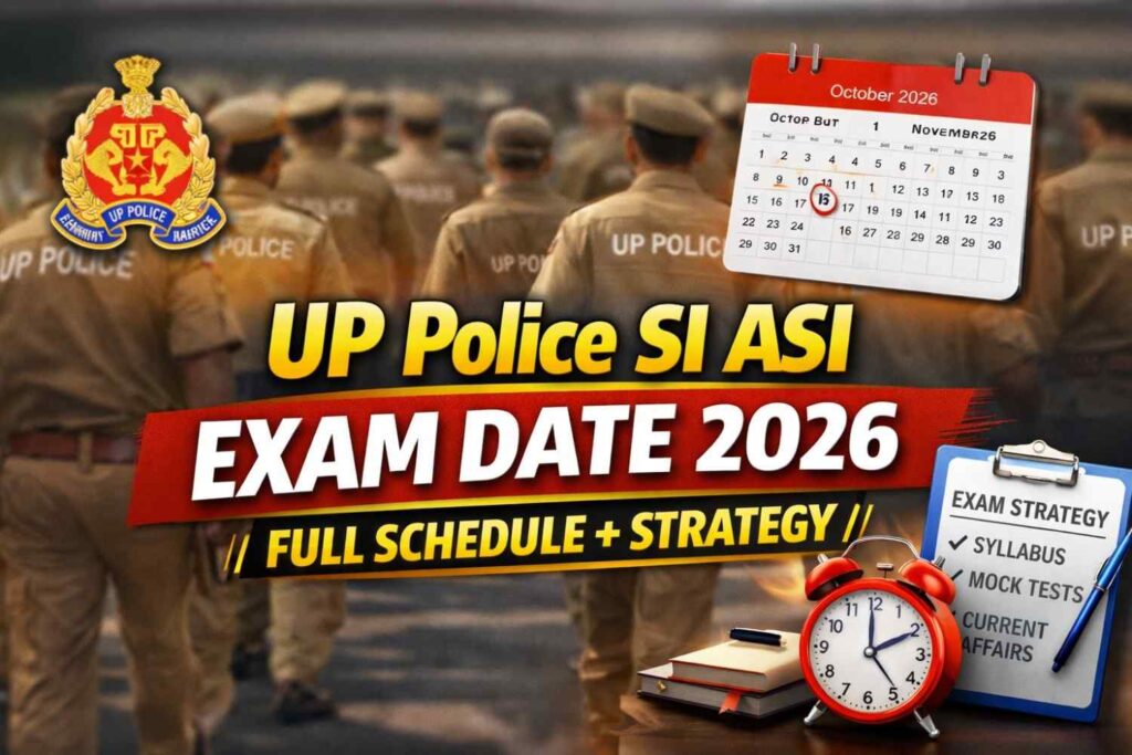 UP Police SI ASI Exam Date 2026 Out Full Schedule + Strategy
