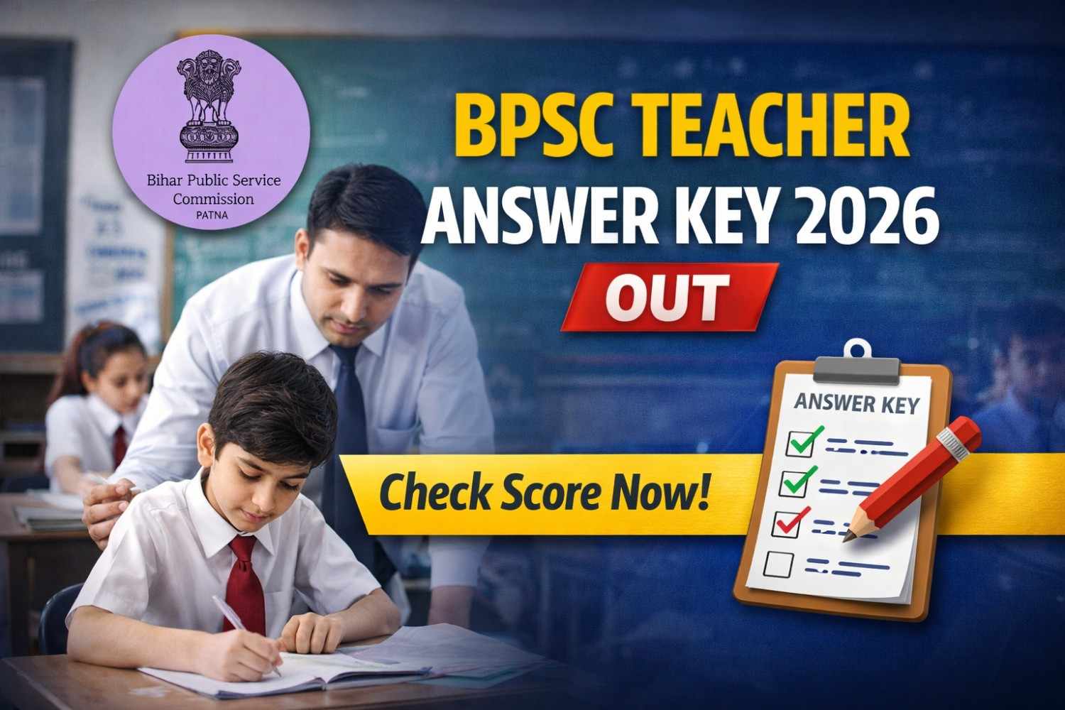 BPSC Teacher Final Answer Key 2026 Out Check Score Now