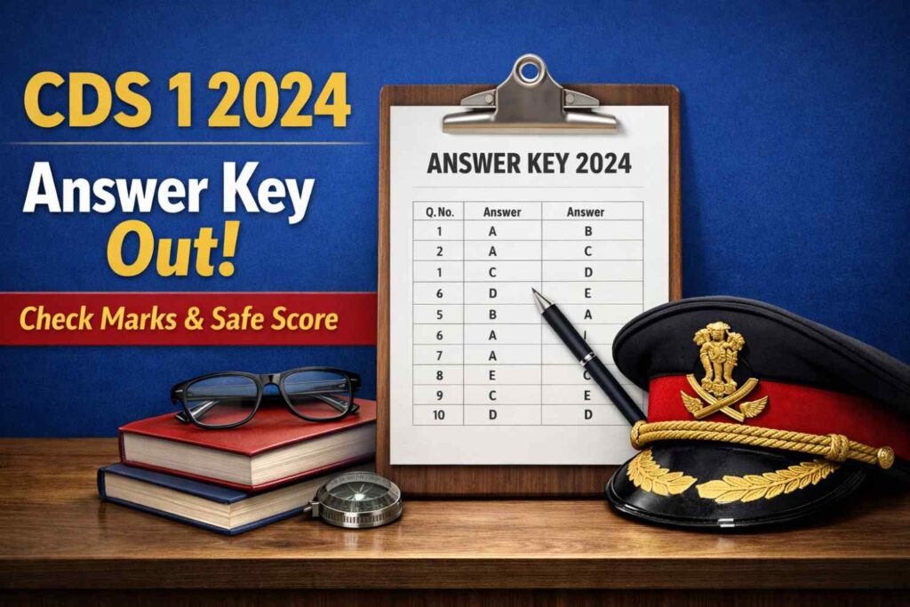 CDS 1 2024 Answer Key Out | Check Marks & Safe Score